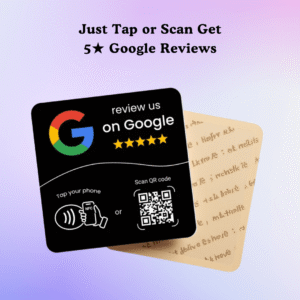 Collect 5★ Reviews the Smart Way — Tap_Scan - Black