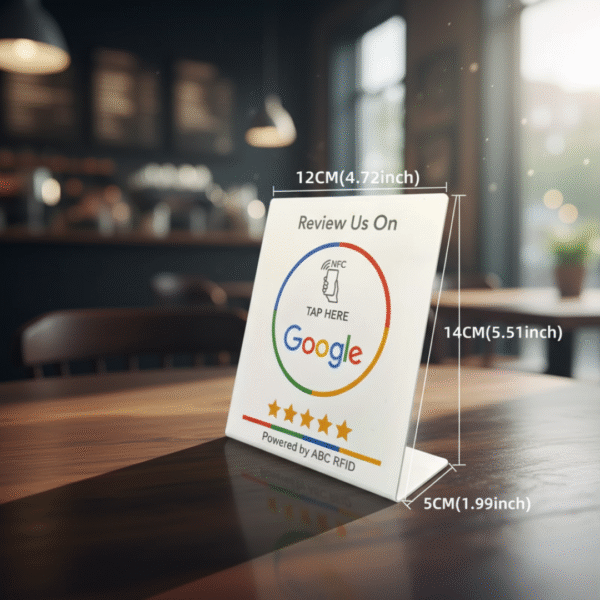 NFC Google Review Stands-White