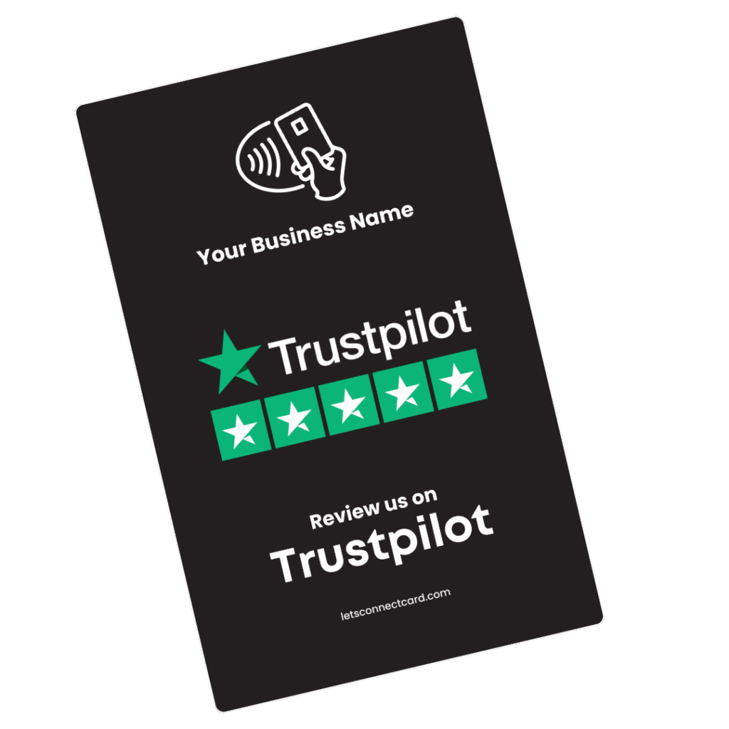 Truspilot BlackWhite Review Cards With Name