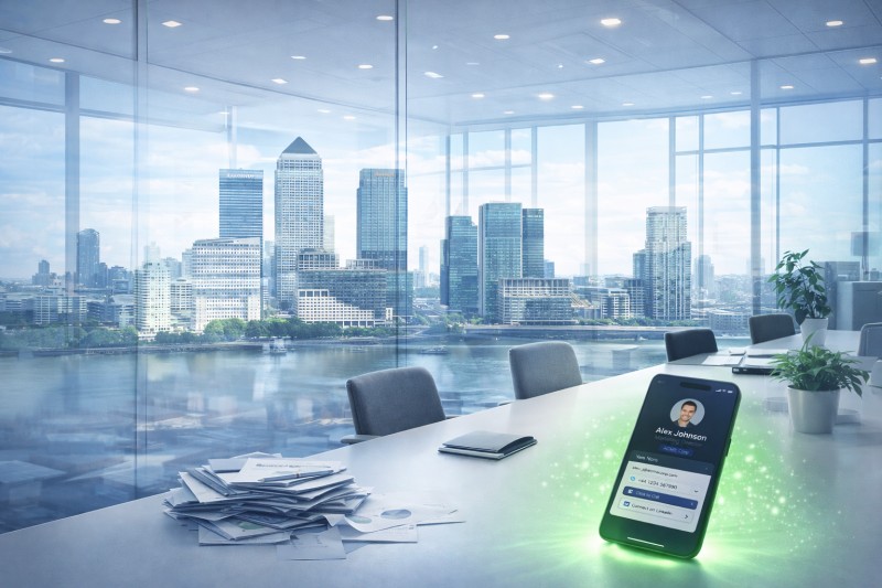 digital business cards for teams supporting UK enterprise organisations