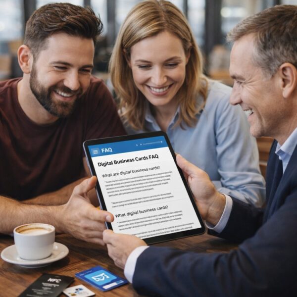 digital business cards FAQ guide for professionals.